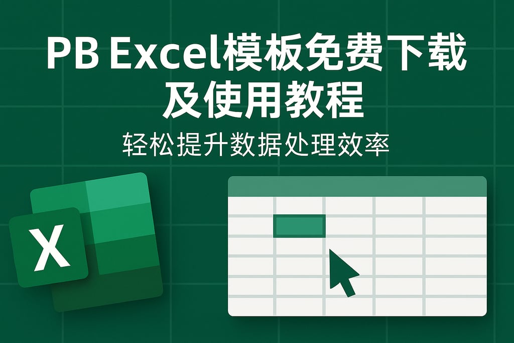 pb excel模板免费下载及使用教程，轻松提升数据处理效率